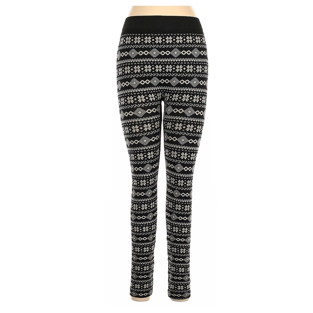 Snowflake leggings - juniors M (fits like S)